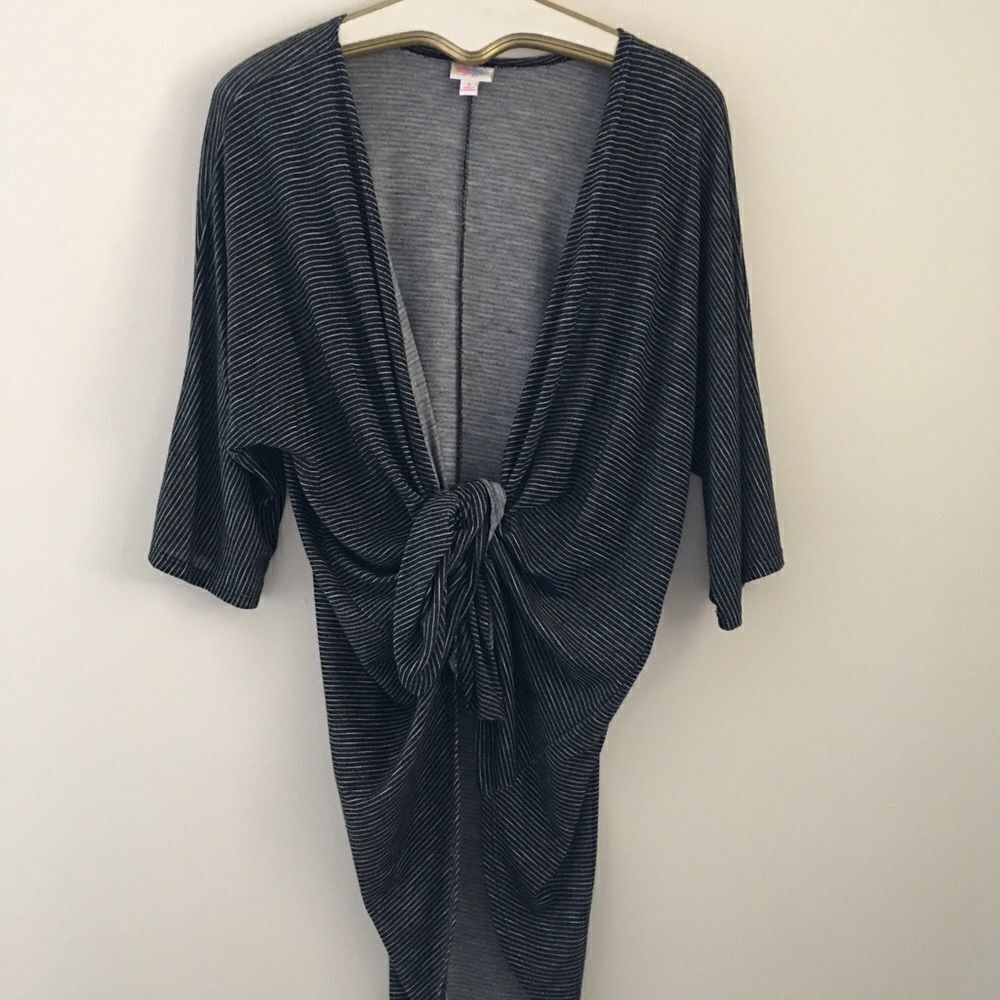 LuLaRoe Striped Lindsey Cardigan Kimono | Size Small